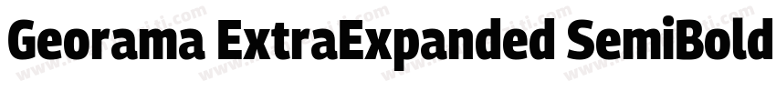 Georama ExtraExpanded SemiBold字体转换